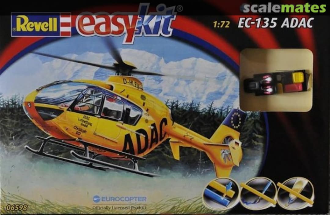 Boxart Eurocopter EC-135 ADAC 06598 Revell