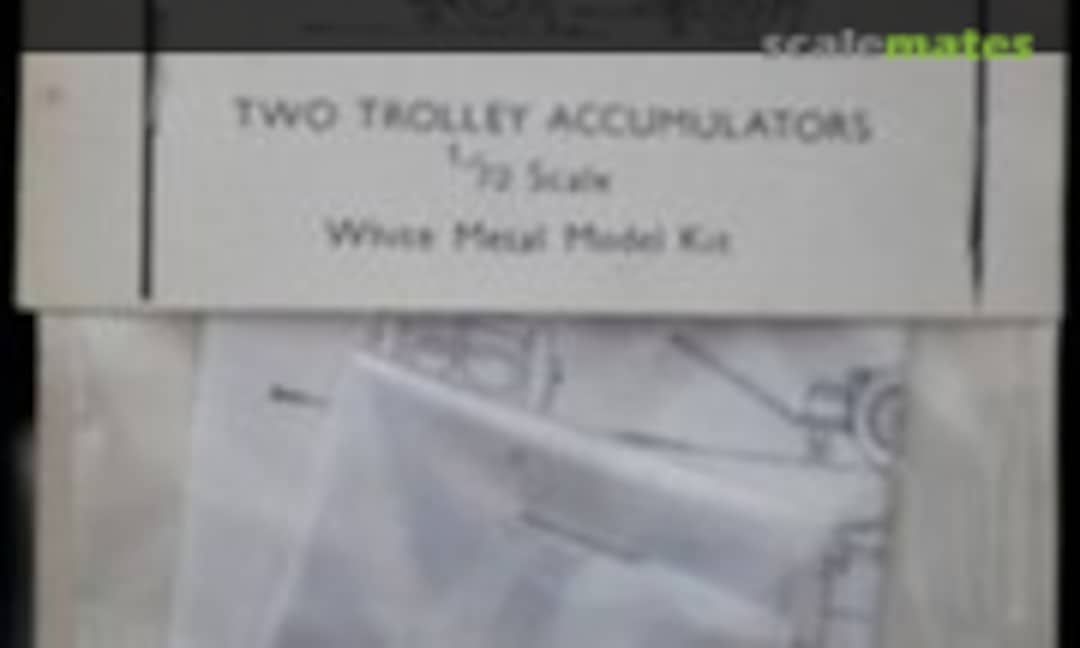 1:72 Two Trolley Accumulators (Lead Sled Models )