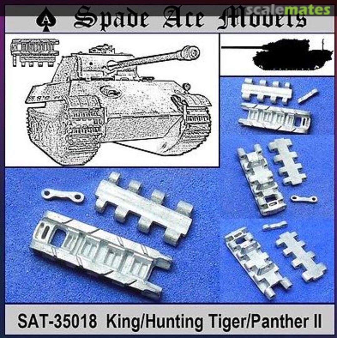 Boxart Metal Track King Tiger/Jagd Tiger/Panther II SAT-35018 Spade Ace Models