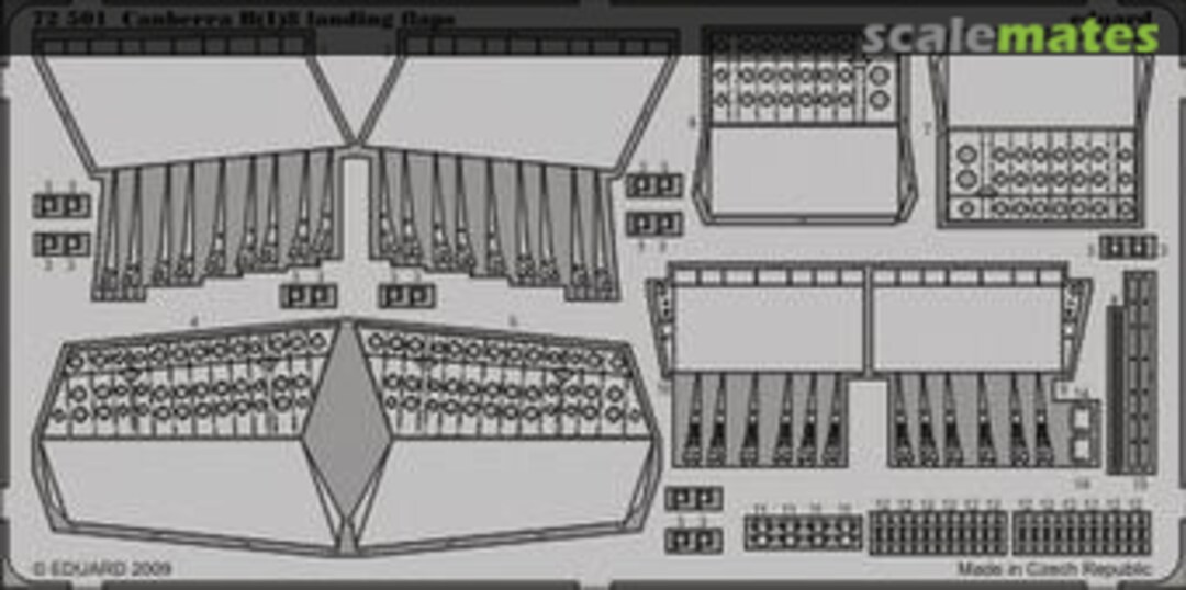 Boxart Canberra B(I)8 landing flaps 72501 Eduard