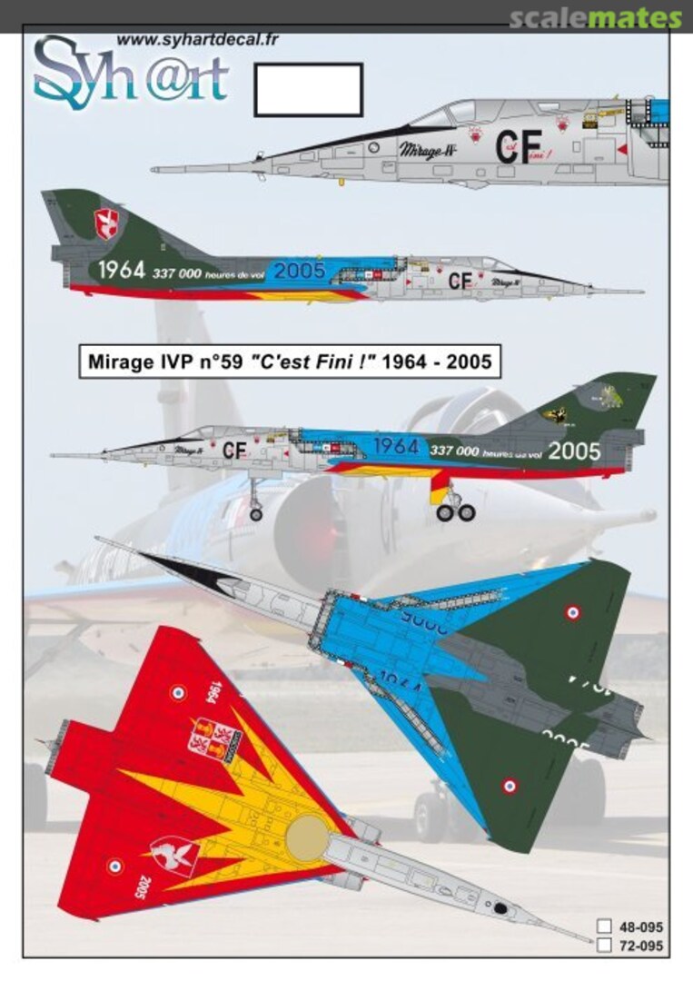 Boxart Mirage IVP n°59 "C'est Fini !" 1964 - 2005 72-095 Syhart