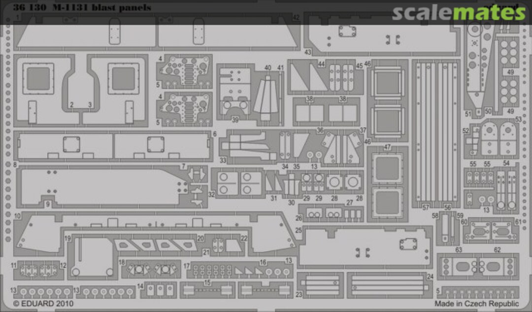 Boxart M-1131 blast panels 36130 Eduard