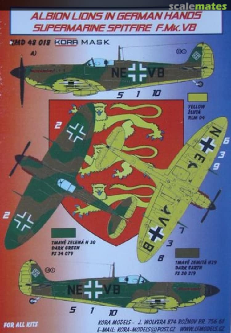 Boxart Supermarine Spitfire F.Mk.Vb KMD48018 Kora Models