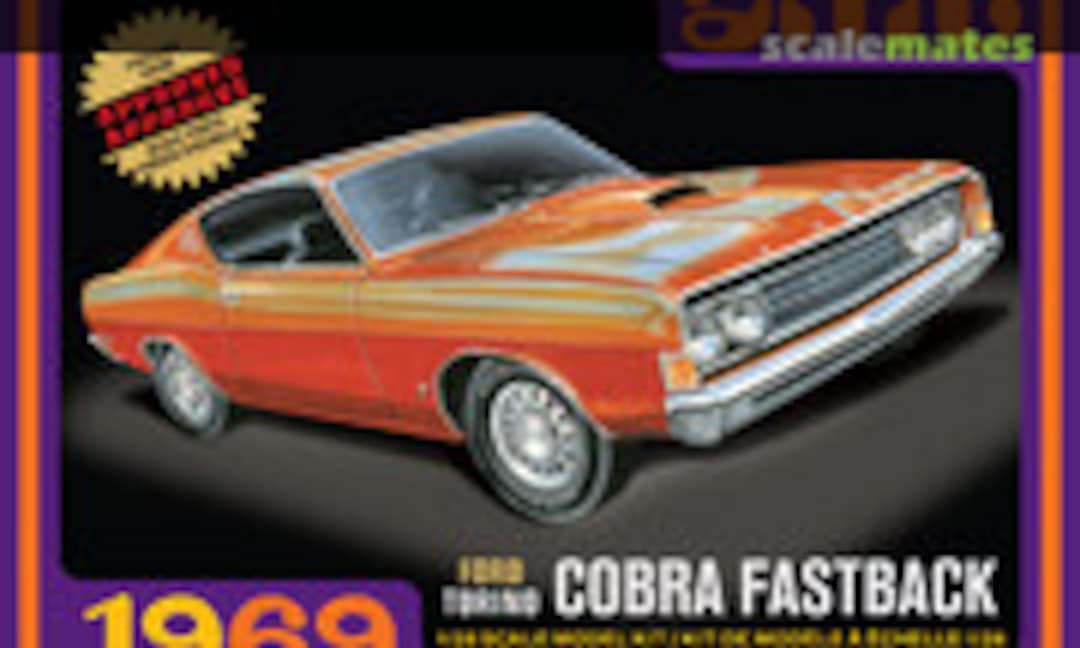 1:25 1969 FORD TORINO COBRA FASTBACK (AMT 1217M)