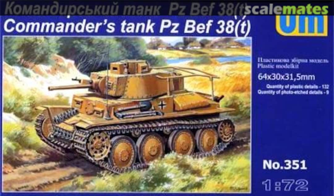 Boxart Pz Bef 38(t) 351 UM 