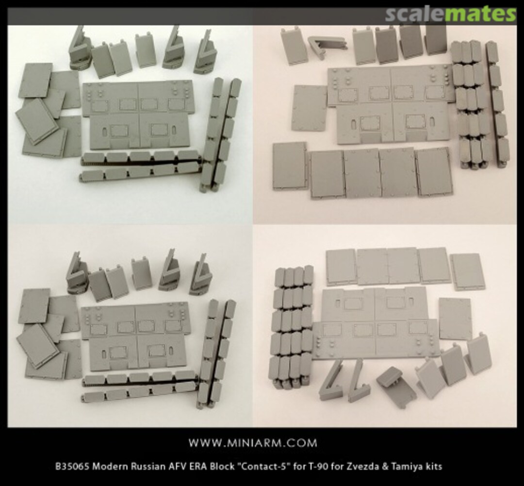 Boxart Modern Russian AFV ERA Block Contact-5 for T-90 (for Zvezda & Tamiya) B35065 Miniarm