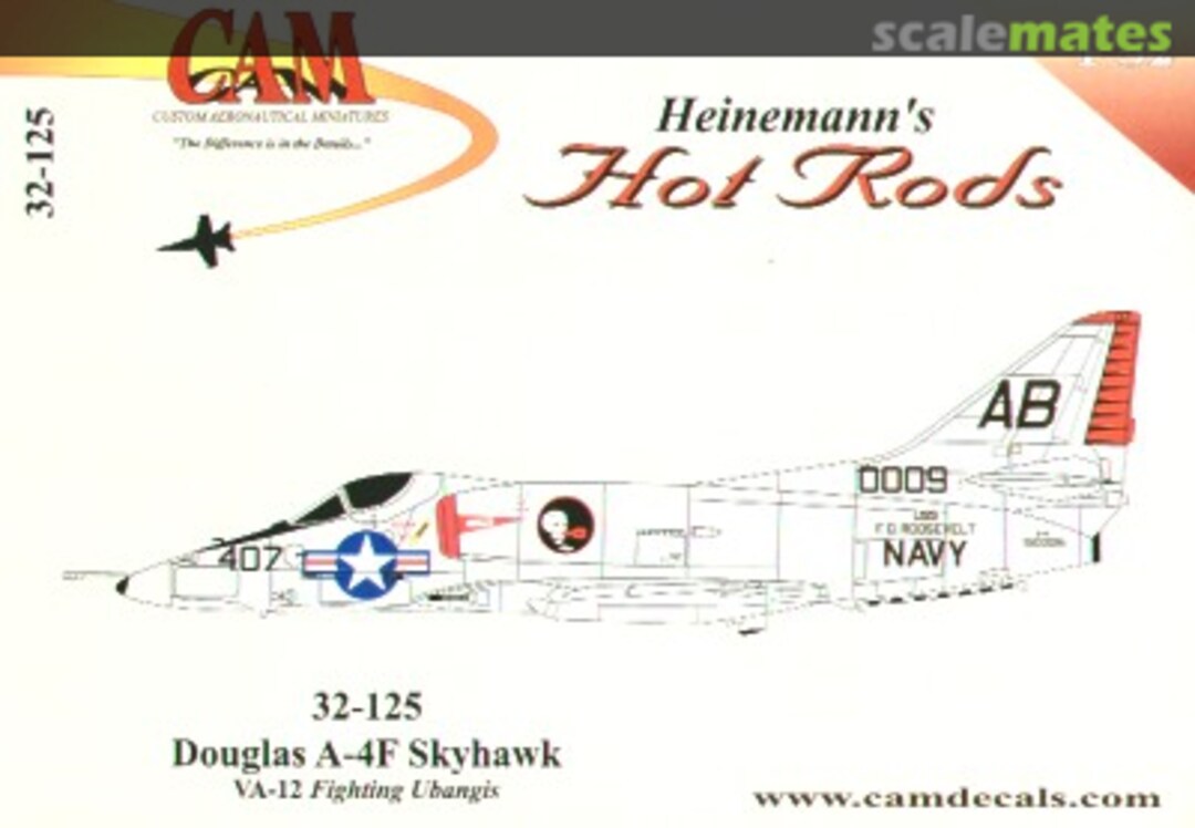 Boxart 32125 Decals A-4F Skyhawk VA-12 Fighting Ubangis 32125 CAM