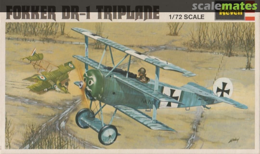 Boxart Fokker Dr-1 Triplane H-652-80 Revell