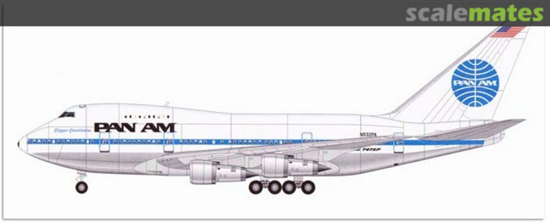 Boxart Boeing 747 SP-21 Pratt & Whitney JTD9 Engines SL329 Welsh Models