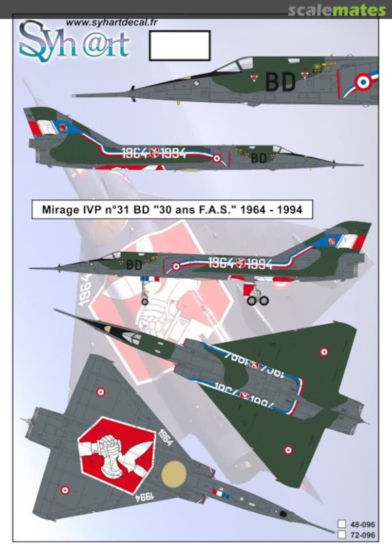 Boxart Mirage IVP n°31 BD "30 ans F.A.S." 1964 -1994 48-096 Syhart