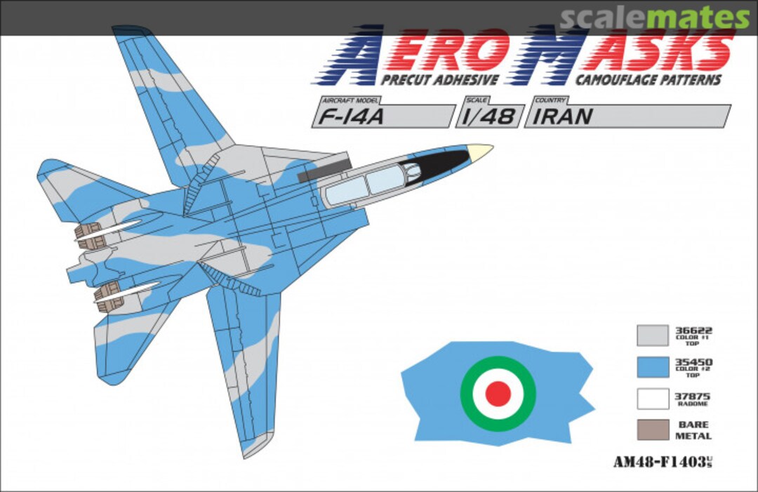 Boxart F-14A Iran AM48-F1403 AeroMasks