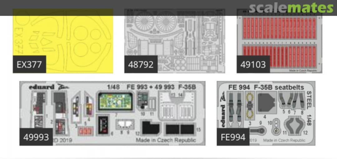 Contents F-35B BIG49230 Eduard