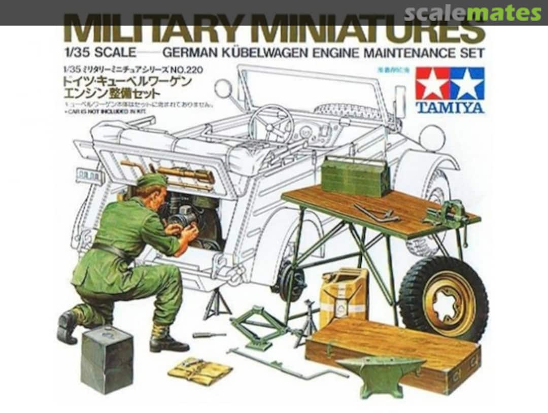 Boxart Kübelwagen Engine Maintenance Set 35220 Tamiya