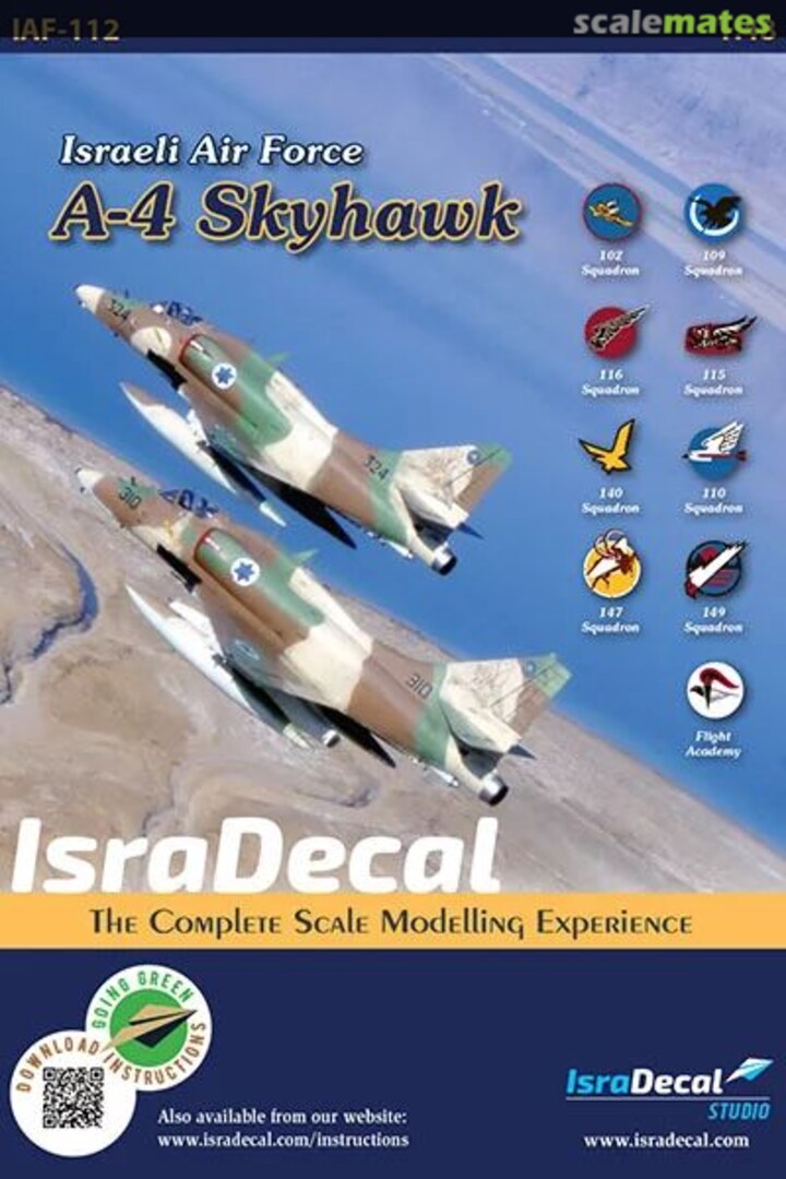 Boxart A-4 Shyhawk IAF-112 IsraDecal Studio