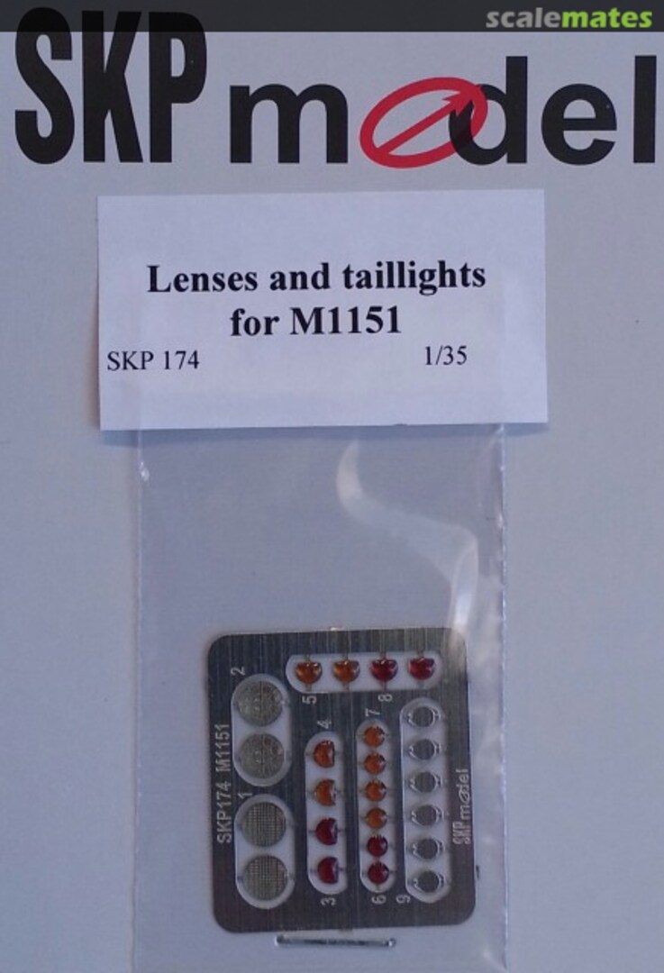 Boxart Lenses and tailights for M1151 SKP 174 SKP model