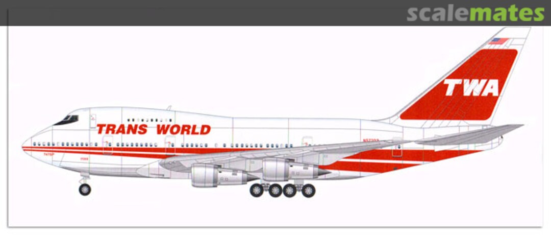 Boxart Boeing 747 SP-31 Pratt & Whitney JTD9 Engines SL326 Welsh Models