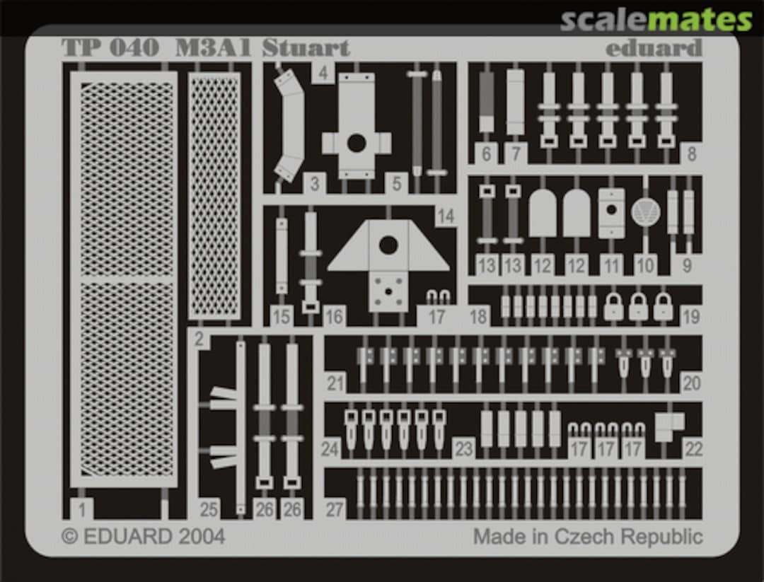 Boxart M-3A1 Stuart TP040 Eduard