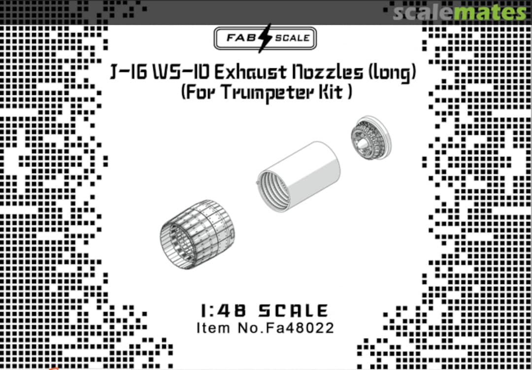 Boxart WS-10 Exhaust Nozzles Long Type Fa48022 Fab Scale