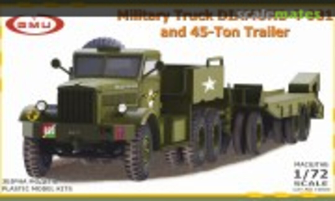 1:72 Diamond T 981 tractor with 45-ton trailer (GMU 72004)