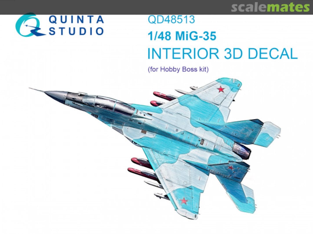 Boxart MiG-35 interior 3D decals QD48513 Quinta Studio