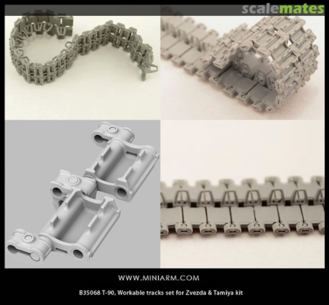 Boxart T-90 Workable Tracks Set (for Zvezda/Tamiya) B35068 Miniarm