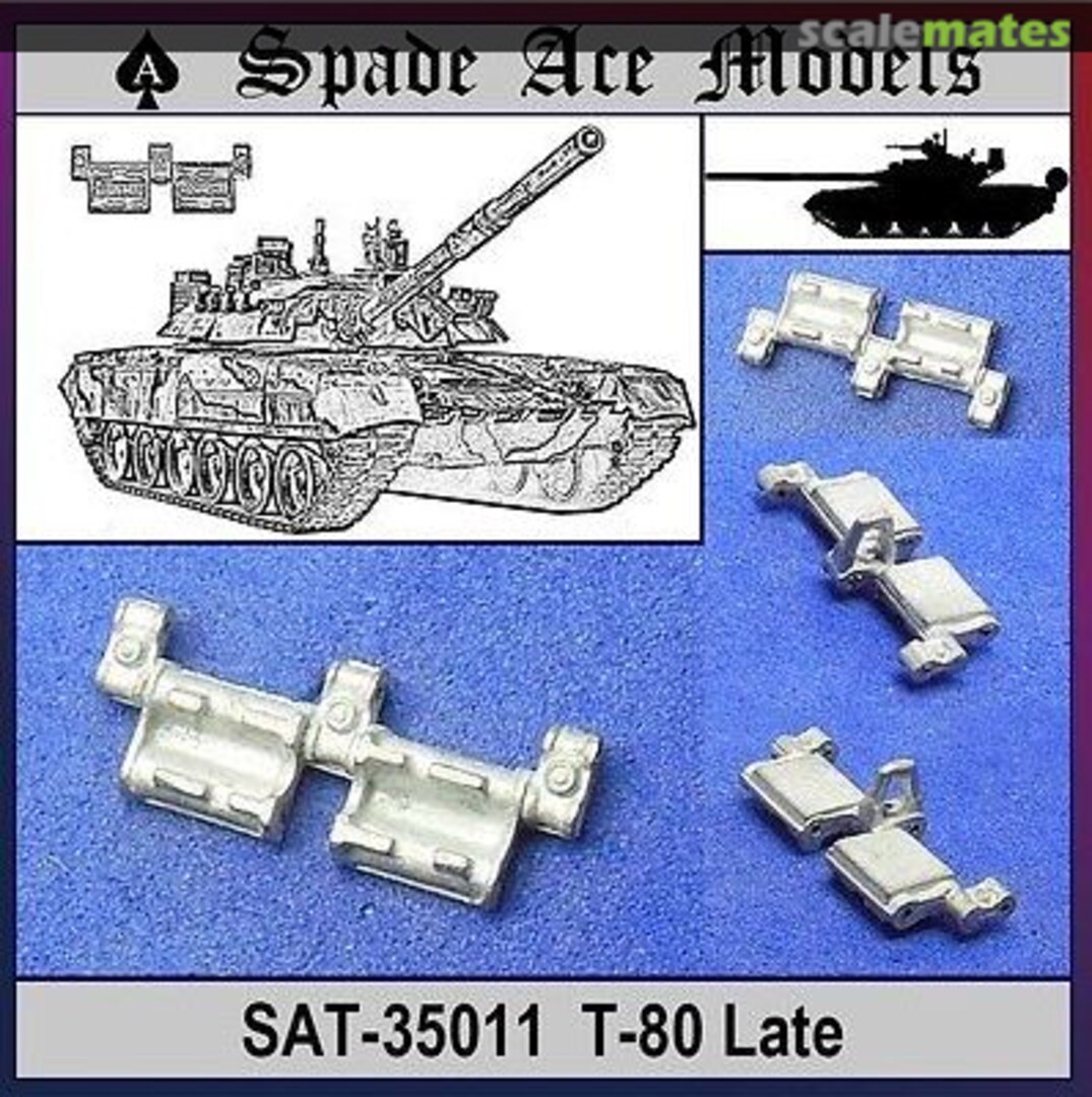 Boxart Metal Track Russian T-80 Late Type SAT-35011 Spade Ace Models