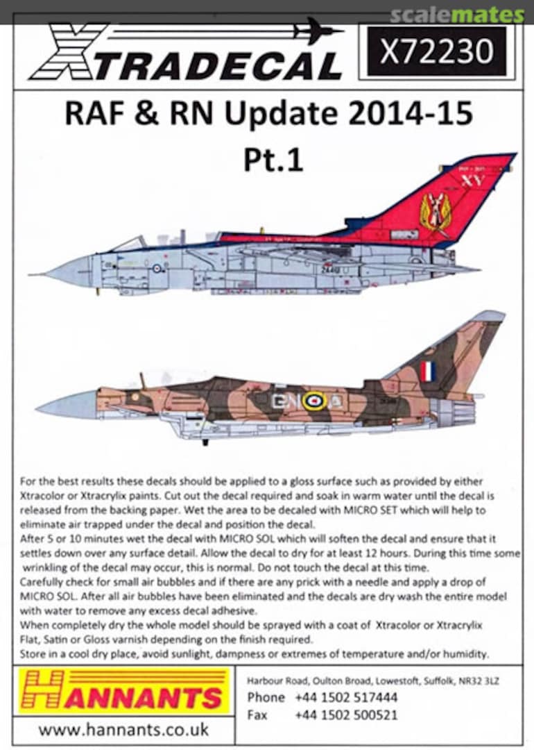 Boxart RAF & RN Update 2014-15 X72230 Xtradecal