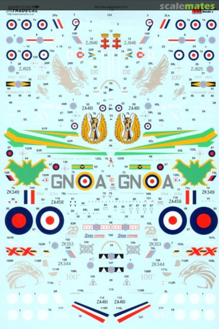 Contents RAF & RN Update 2014-15 X72230 Xtradecal