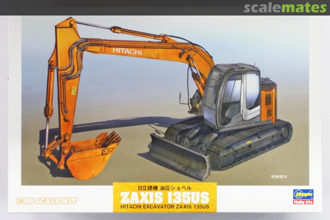 Boxart Hitachi Excavator Zaxis 135US 66001 Hasegawa