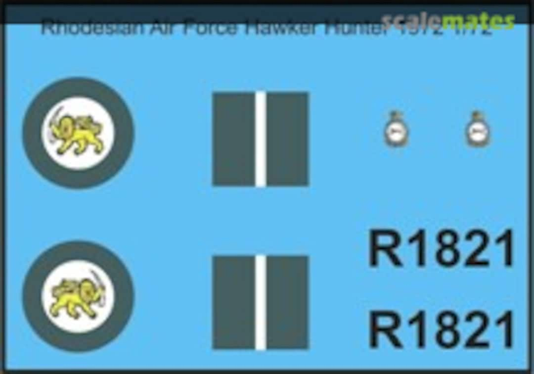 Boxart Rhodesian Air Force Hawker Hunter (1972) MAV-RZ7205 MAV Decals