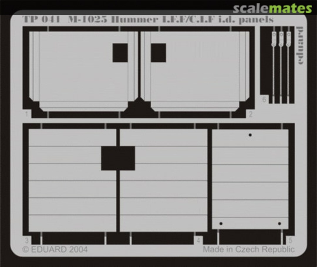 Boxart M-1025 Hummer I.F.F./C.I.F. i.d. panels TP041 Eduard