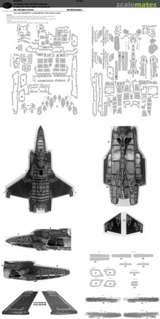 Boxart F-35A Lightning II - RAM PANELS kabuki masks NWAM0763 New Ware