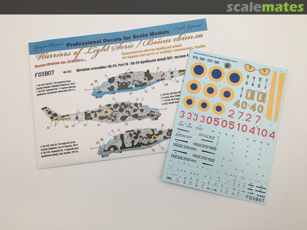 Boxart Ukrainian crocodiles: Mil Mi-24, Part IV 48-072 Foxbot