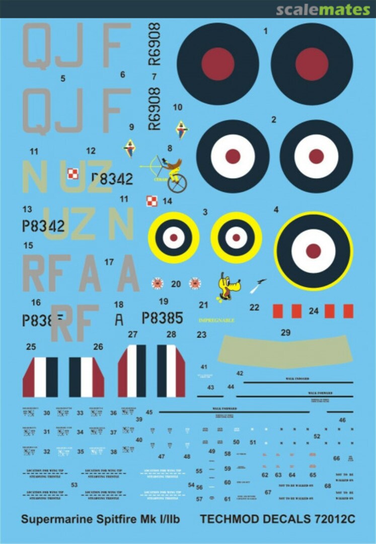 Boxart Supermarine Spitfire Mk I/IIB 72012P Techmod