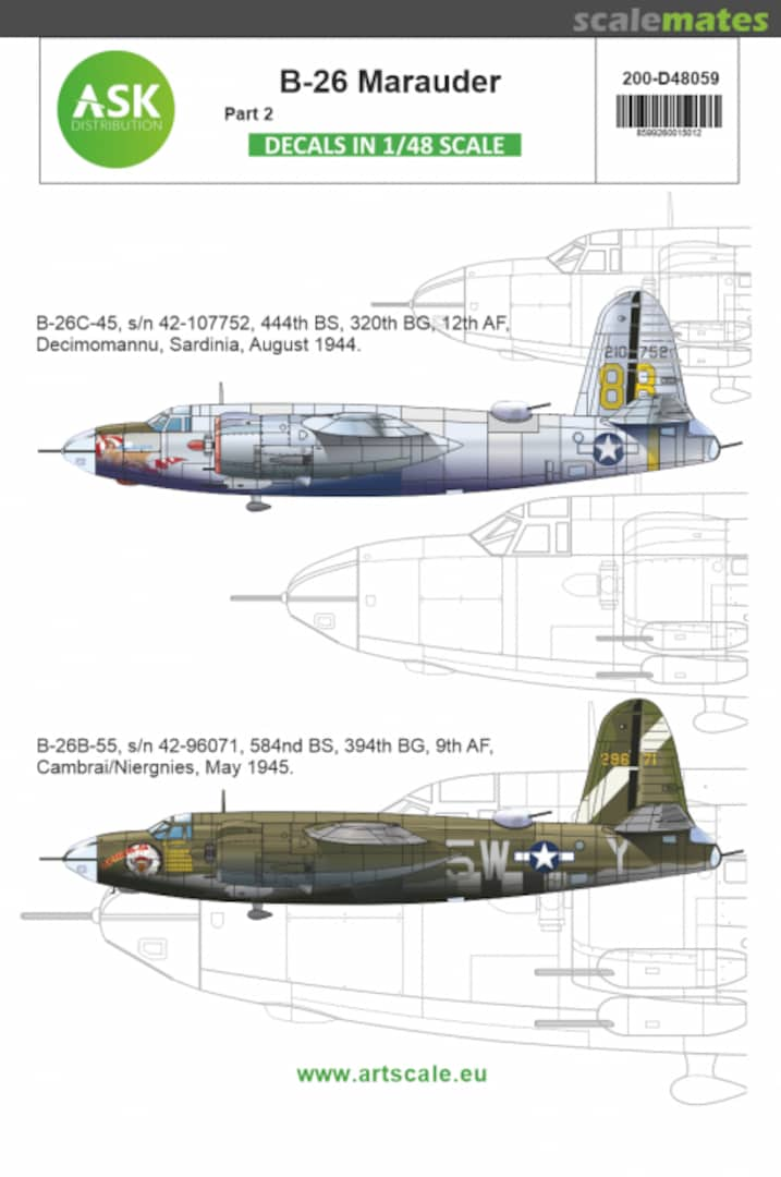 Boxart B-26B Marauder part 2 - Over Europe 200-D48059 ASK