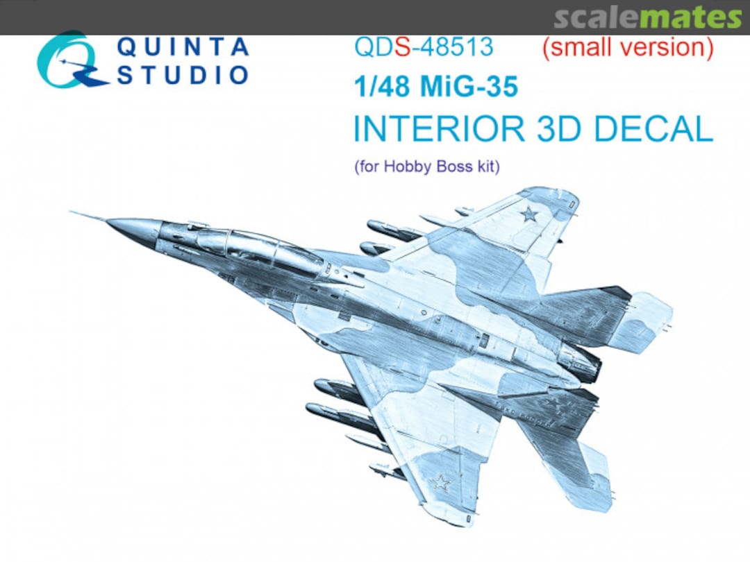 Boxart MiG-35 interior 3D decals QDS-48513 Quinta Studio