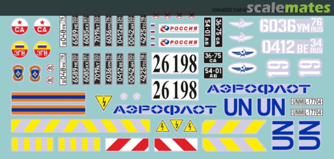 Contents APA-5D/ Ural 4320 decals 48202 All Scale Kits