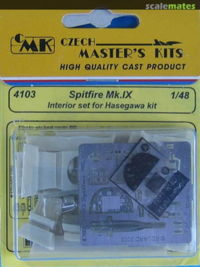 Boxart Spitfire Mk.IX interior set 4103 CMK