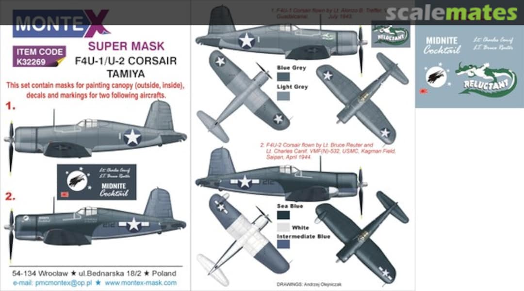 Boxart Vought F4U-1/U-2 Corsair K32269 Montex