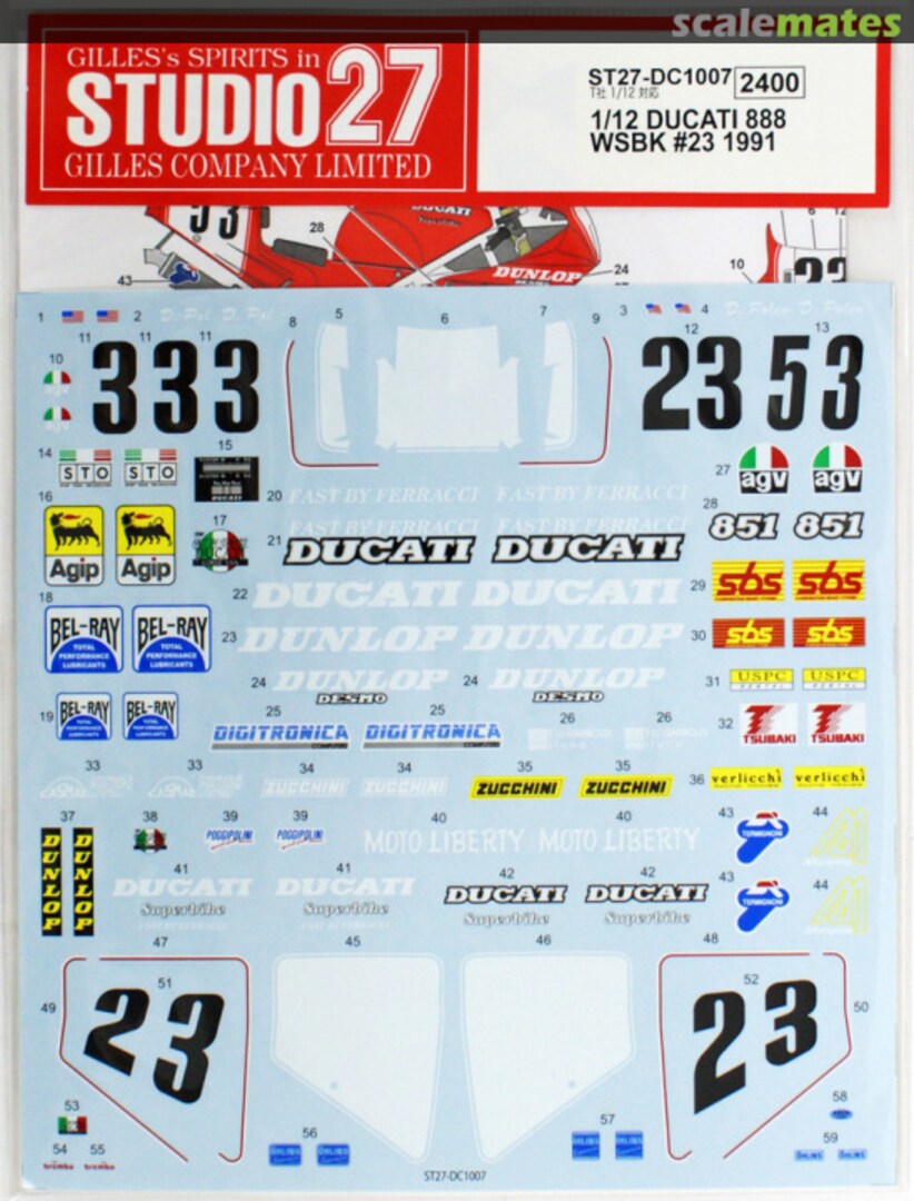 Contents Ducati 888 ST27-DC1007 Studio27