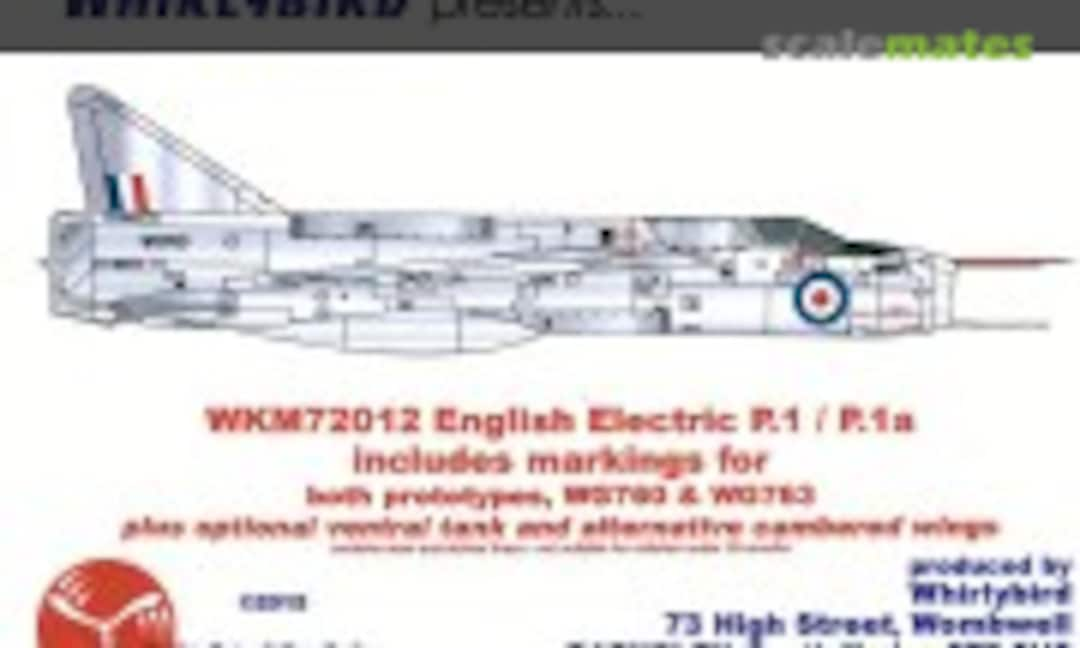 1:72 English Electric P.1/P.1a (Whirlybird WKM72012)