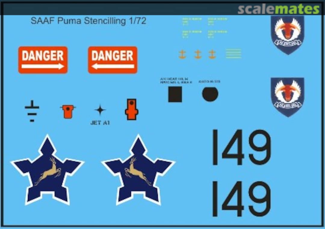 Boxart SAAF Puma MAV-720175 MAV Decals