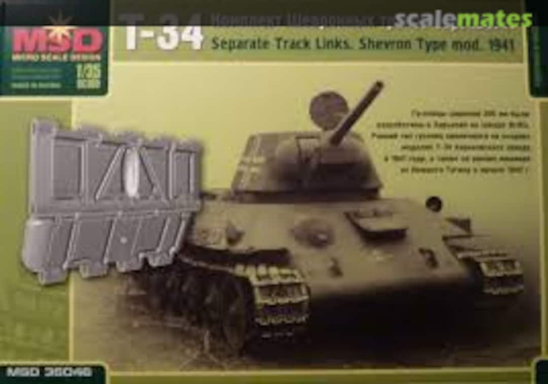 Boxart T-34 Separate Track Links. Shevron Type mod. 1941 35046 MSD Micro Scale Design