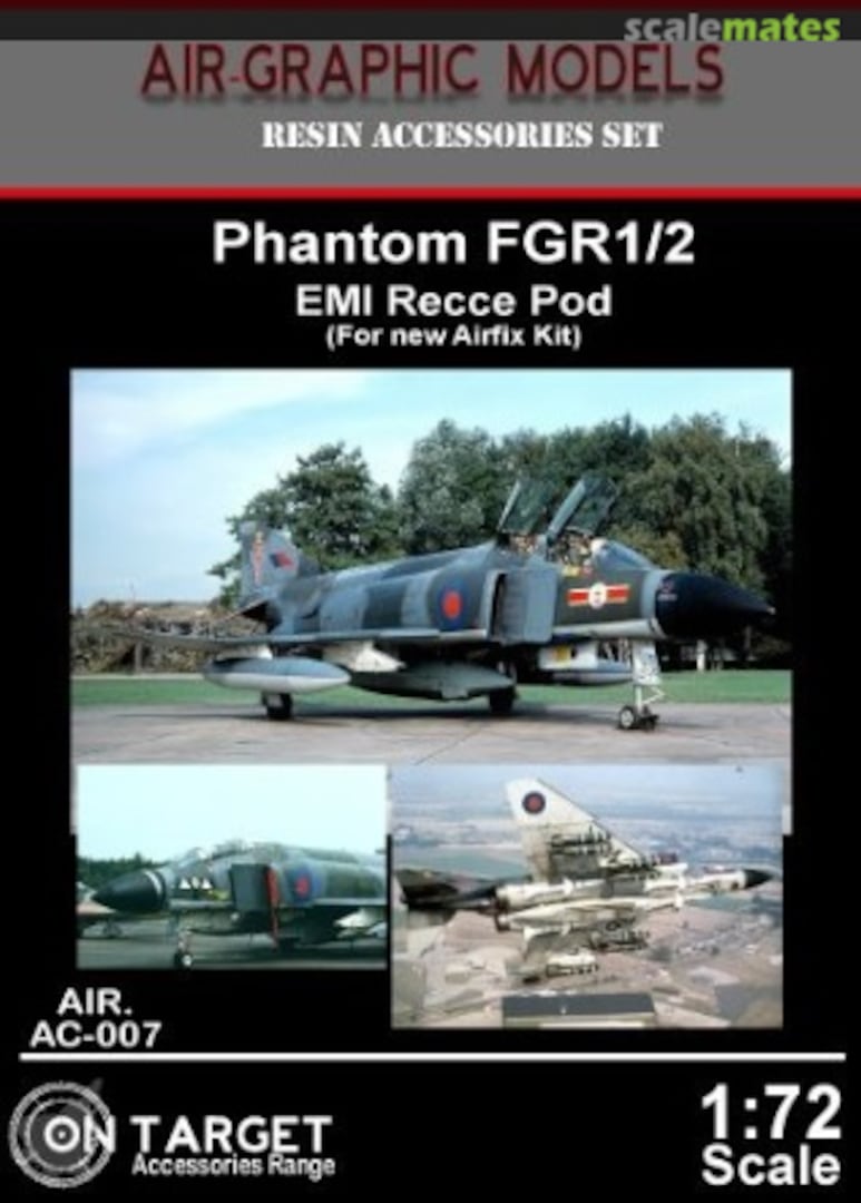 Boxart Phantom FGR1/2 EMI Recce Pod AIR.AC-007 Air-Graphic Models