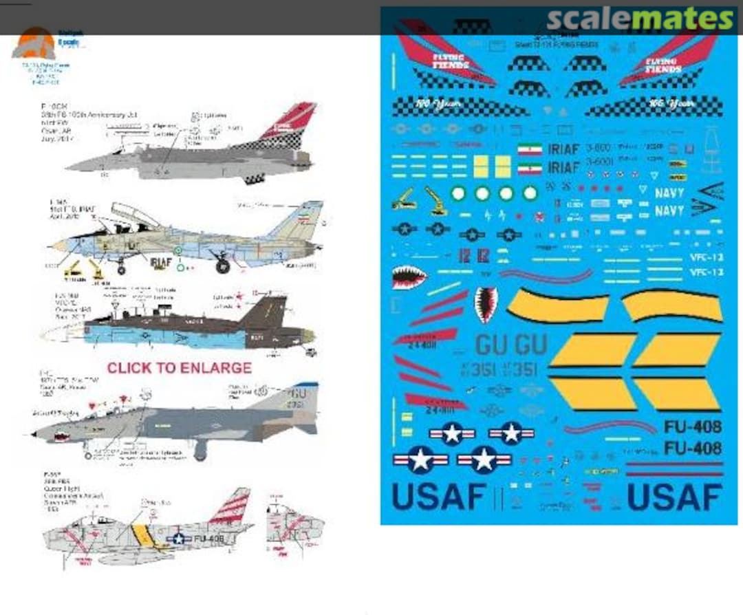 Boxart Flying Fiends 72-131 Wolfpak Decals