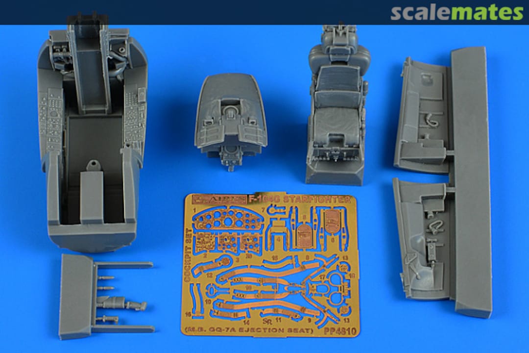 Boxart Lockheed F-104G Starfighter cockpit set (M.B. GQ-7A ej. seat) 4810 Aires