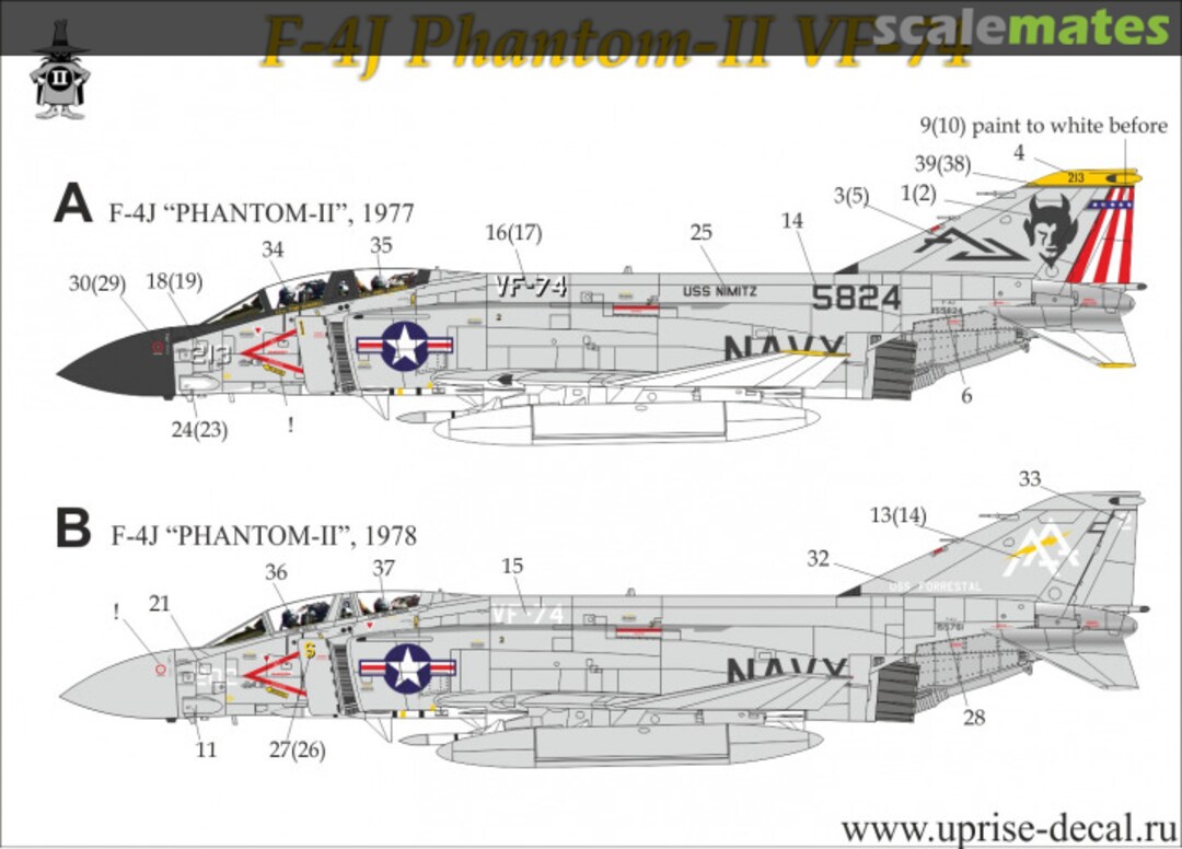 Boxart F-4J Phantom-II VF-74 UR7212 UpRise