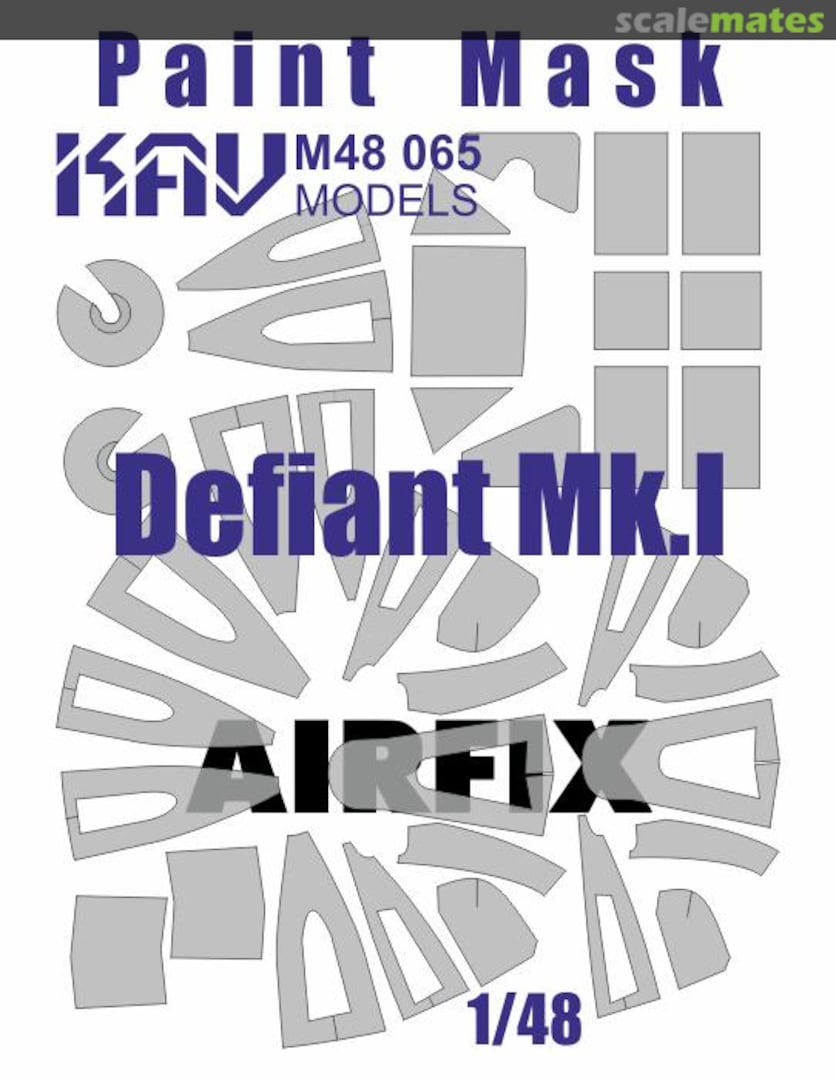 Boxart Defiant Mk.I - paint mask KAV M48 065 KAV models