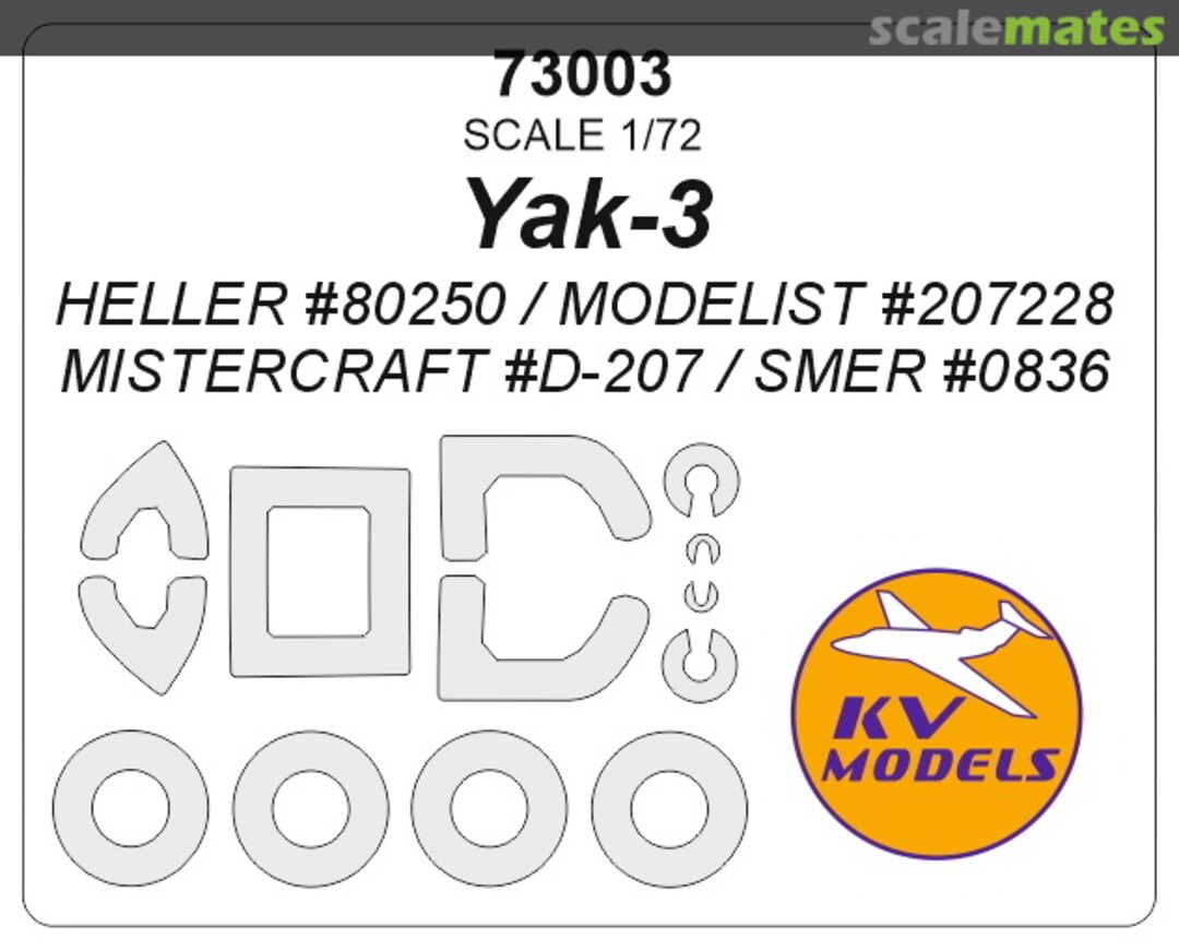 Boxart Yak-3 73003 KV Models