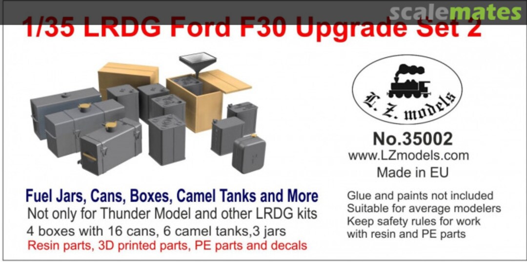 Boxart LRDG Ford F30 Upgrade set 2 35002 L.Z. Models